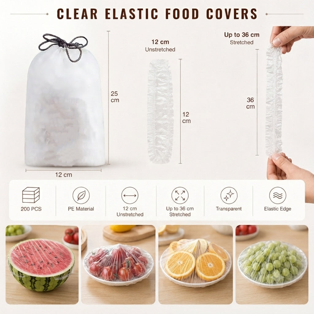 🔥Disposable food covers made of flexible food-grade plastic, for bowls and plates