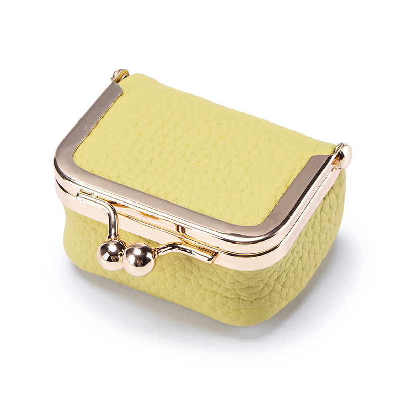 Mini jewelry box made of genuine leather