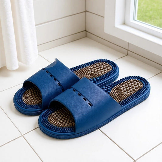 "Ouch" massage insole slippers | One-piece molded EVA, lightweight and quiet, your own foot spa at home!
