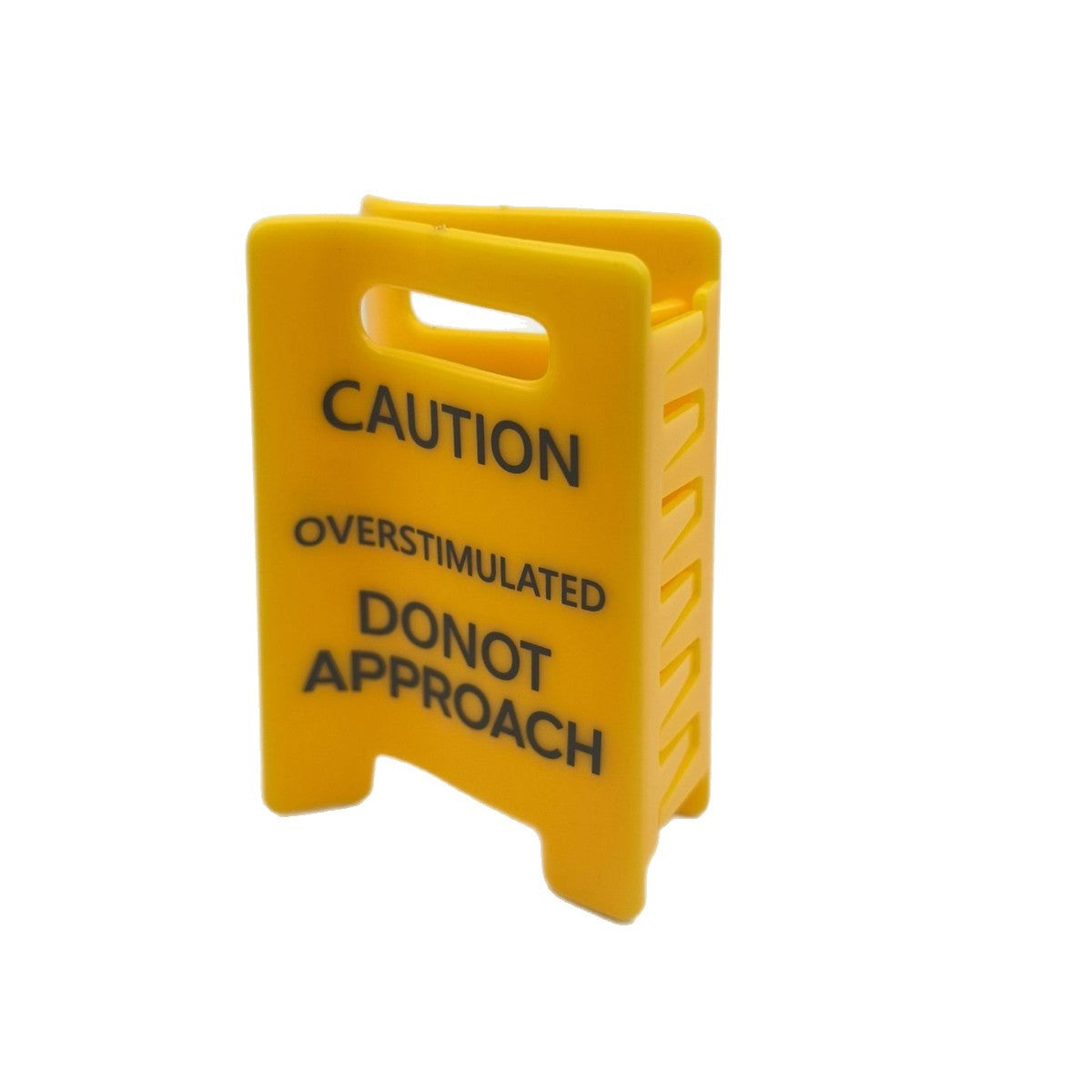 "Warning of Overexcitement" Yellow Shark Clip / Large Hair Clip for Thick Hair