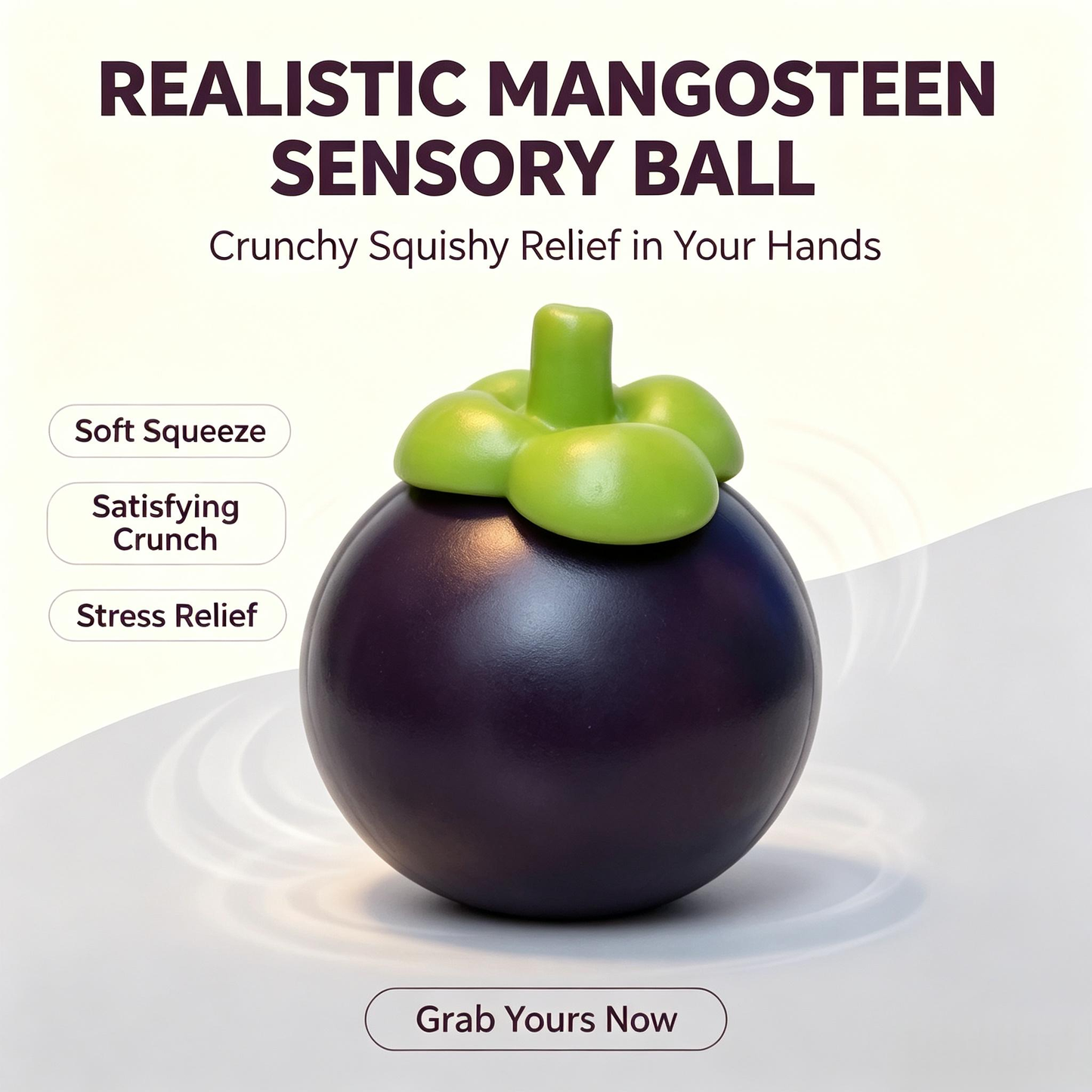 Mangosteen Crunchy Sensory Ball โ Block Stress Reliever