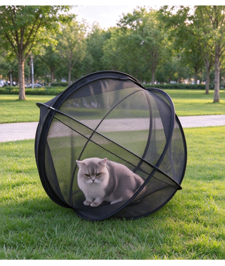 Rolling Cat Tent – Portable Panoramic Outdoor Enclosure & Rolling Cat Sphere