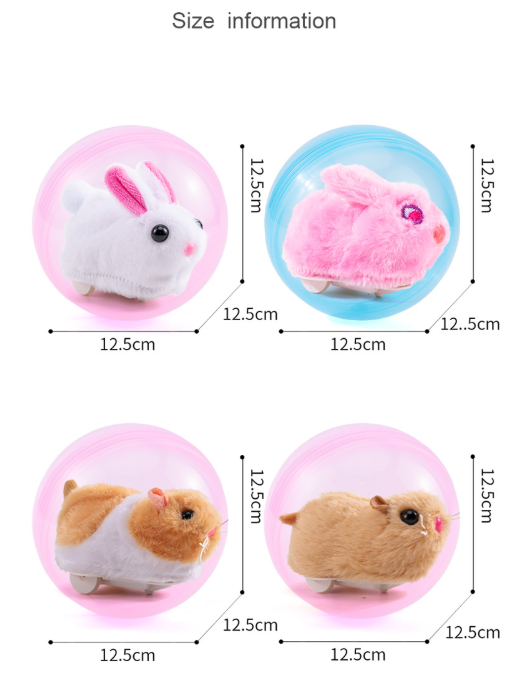 Electric Hamster Rolling Ball Toy / Interactive Pet Toy for Cats, Kids & Dogs