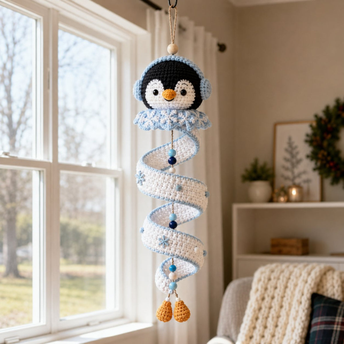 ☃️Last day 50% OFF - DIY spiral crochet snowman set