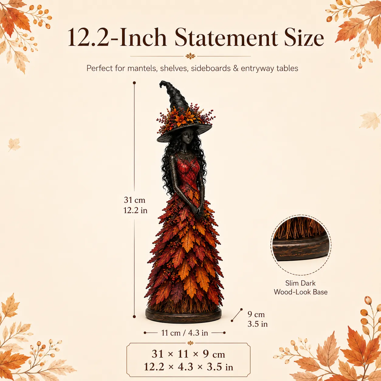 💥LAST DAY: 50% OFF - 🧙 Enchanted Autumn Witch Figure