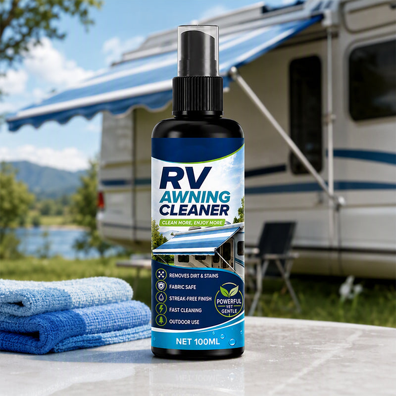 Powerful cleaning spray for RV awnings