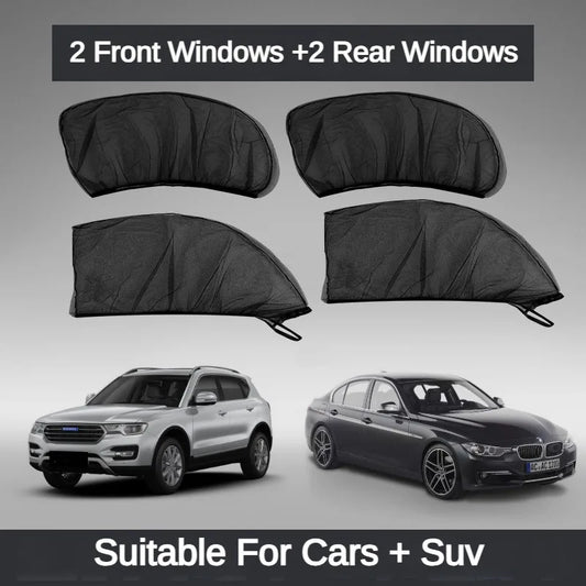 The Ultimate Car Window Screen | Mosquito Net + Sunshade + Privacy All in One