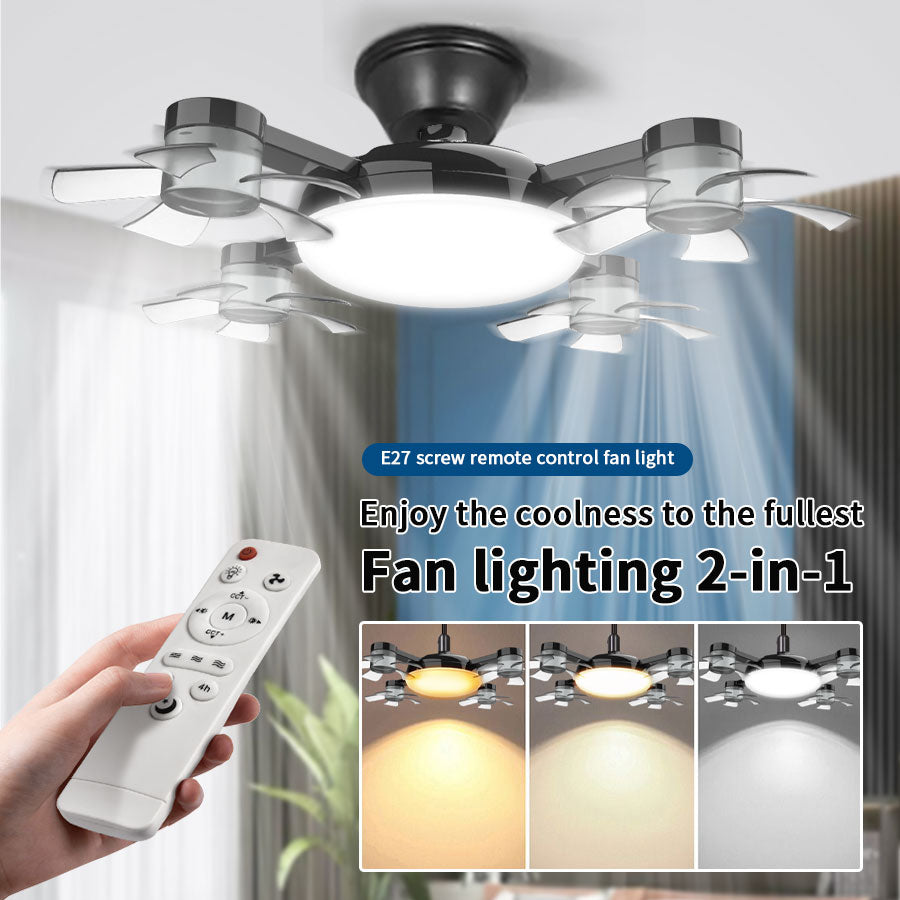 The Nordic Breeze | E27 Ceiling Fan Light – Silent, Strong, Stunning – Modern 2-in-1 Fan Lamp