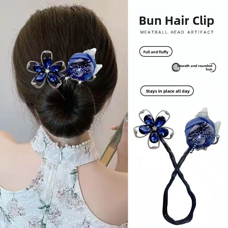 Platinum Plated Zirconia Butterfly Clip / Stylish Hair Clip