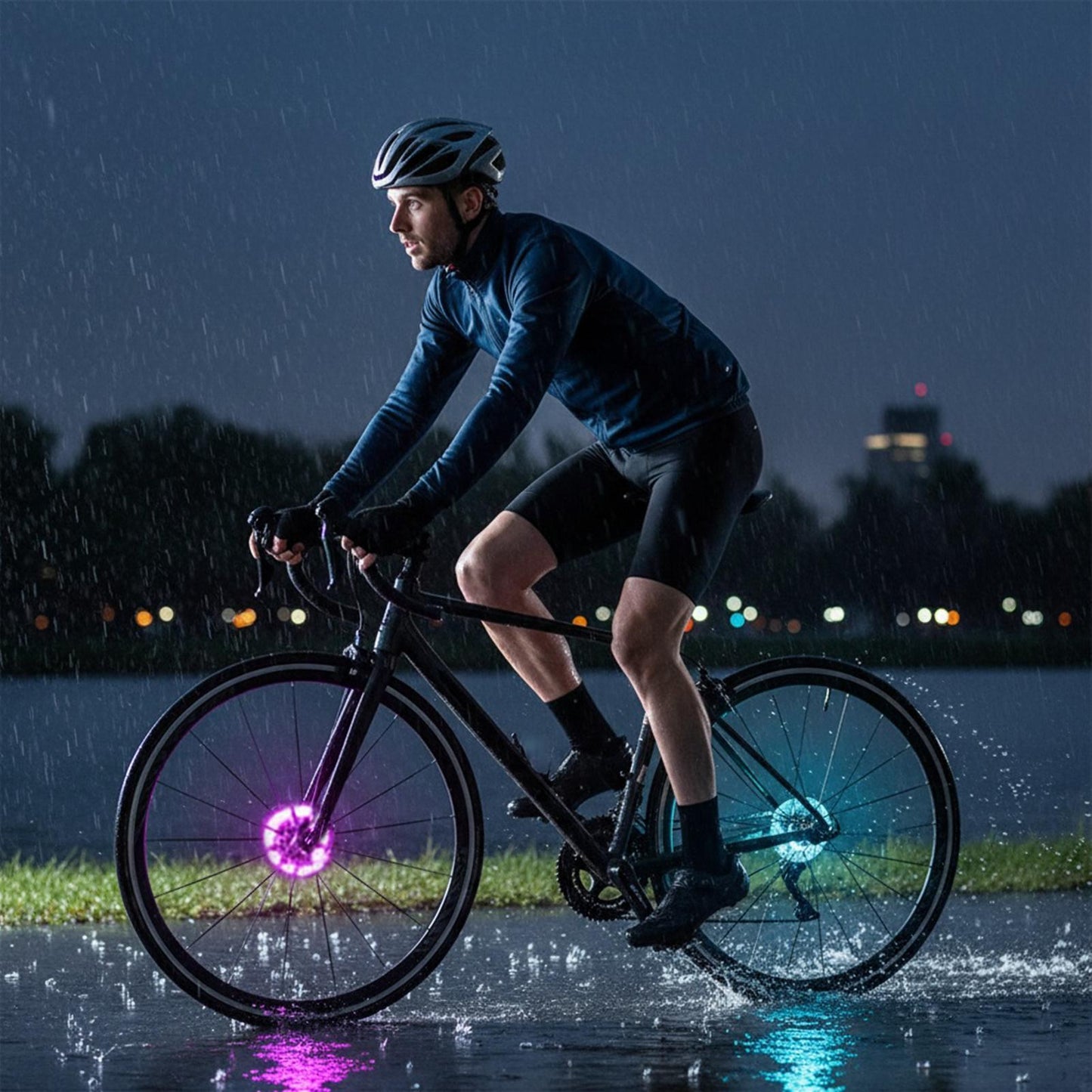 Night Rider LED Wheel Lights | Flashing Hub Lights for Bikes & Balance Bikes