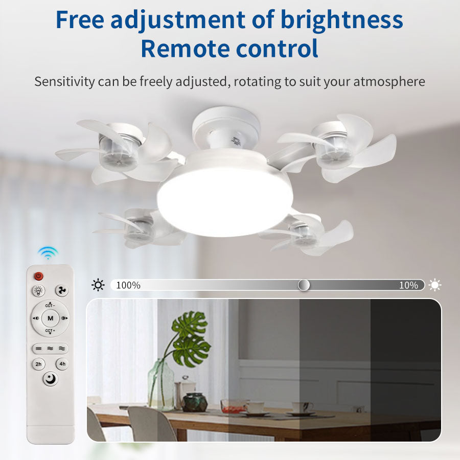 The Nordic Breeze | E27 Ceiling Fan Light – Silent, Strong, Stunning – Modern 2-in-1 Fan Lamp