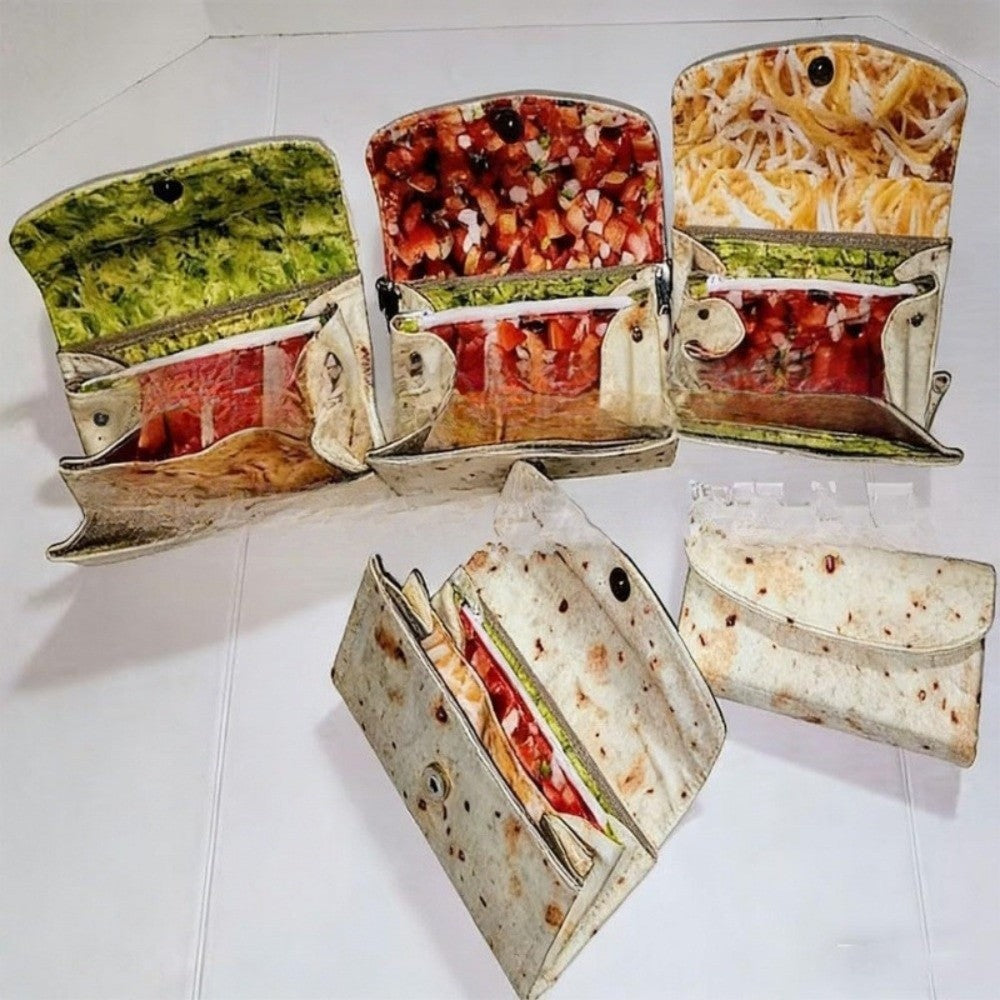 The Burrito Wallet / Mexican Burrito Shaped Wallet