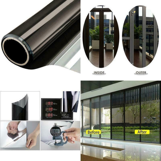 One-Way Privacy Window Film | Sunscreen Heat Insulation Glass Sticker – UV Block Solar Film for Home & Office