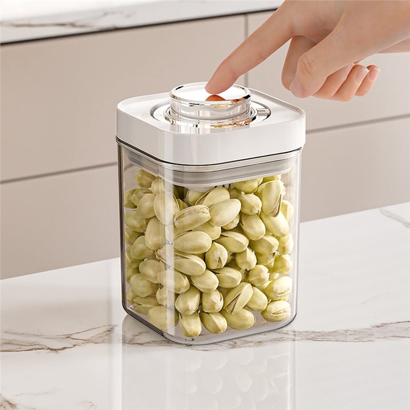 Sealed Storage Container with Pressure Lid / Food Grade Storage Jar for Flour and Grains