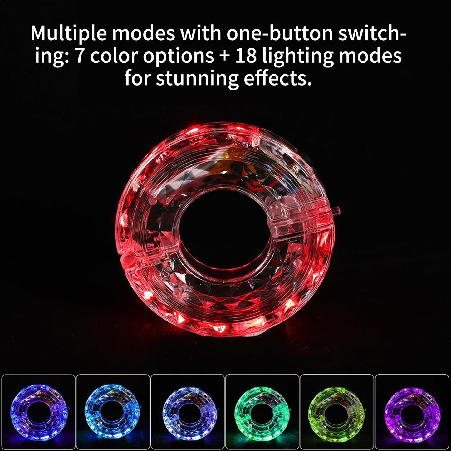 Night Rider LED Wheel Lights | Flashing Hub Lights for Bikes & Balance Bikes
