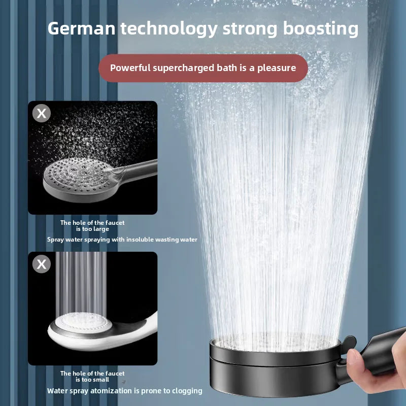 Pressurized Shower Head / Powerful Energy Saving Shower for Bathroom