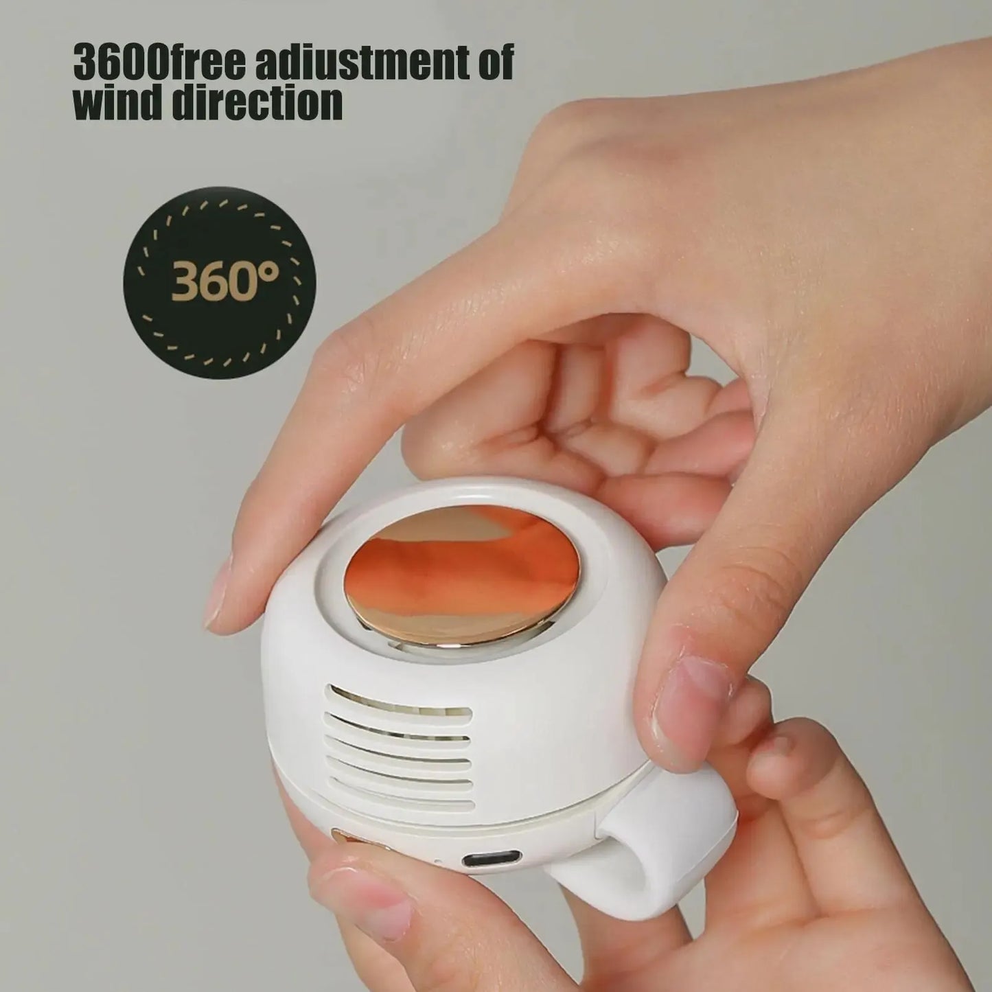 Small Portable Belt Fan / Bladeless Mini Fan with Clip Mount