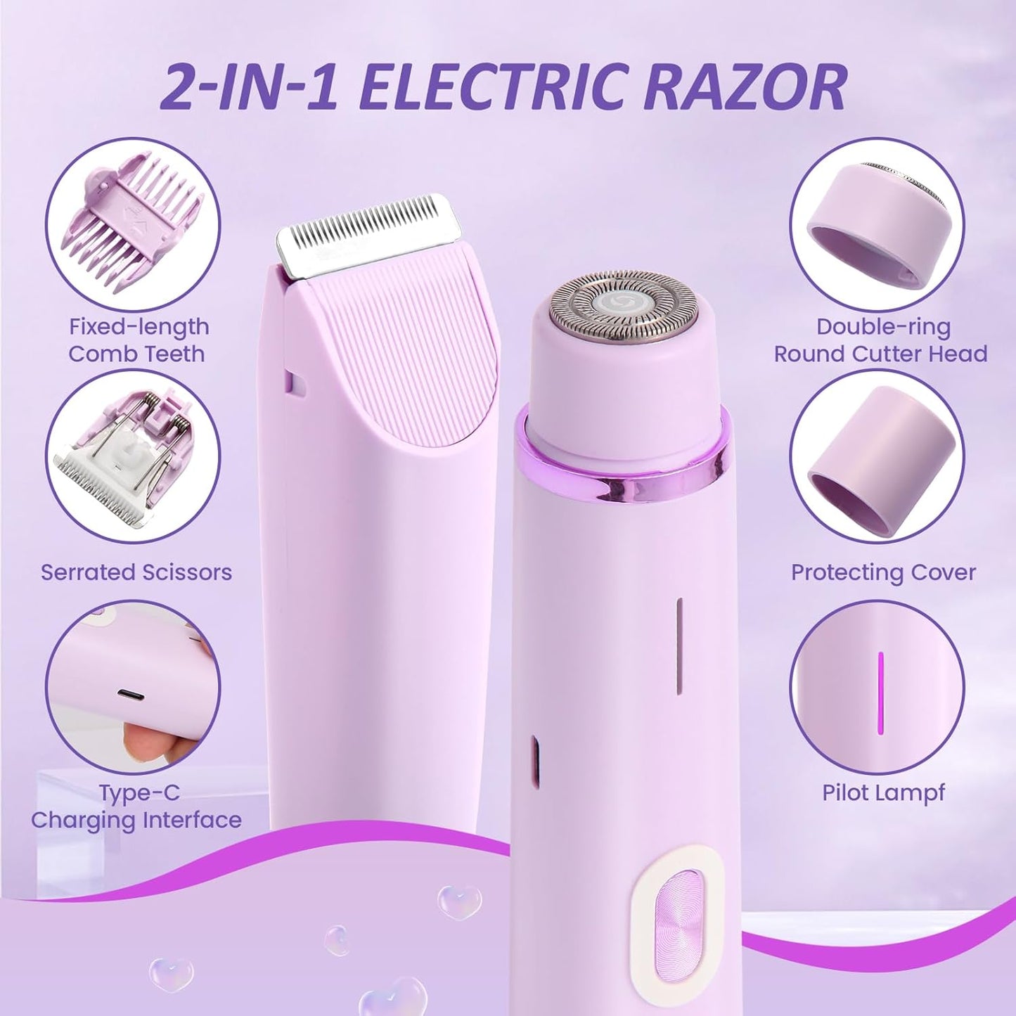 Universal Electric Hair Removal / Intimate Area Trimmer for Men and Women