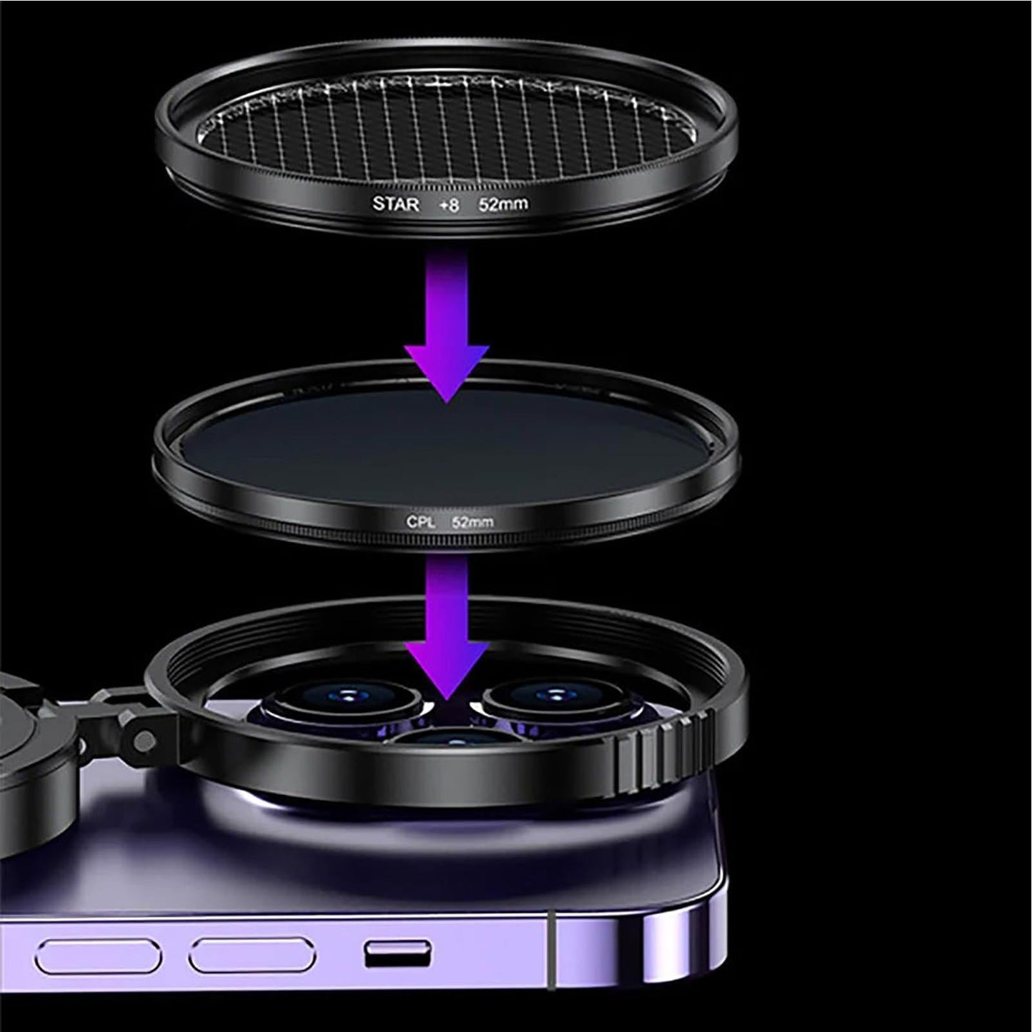 Magnetic Polarizing Filter / CPL Filter for Eliminating Reflections
