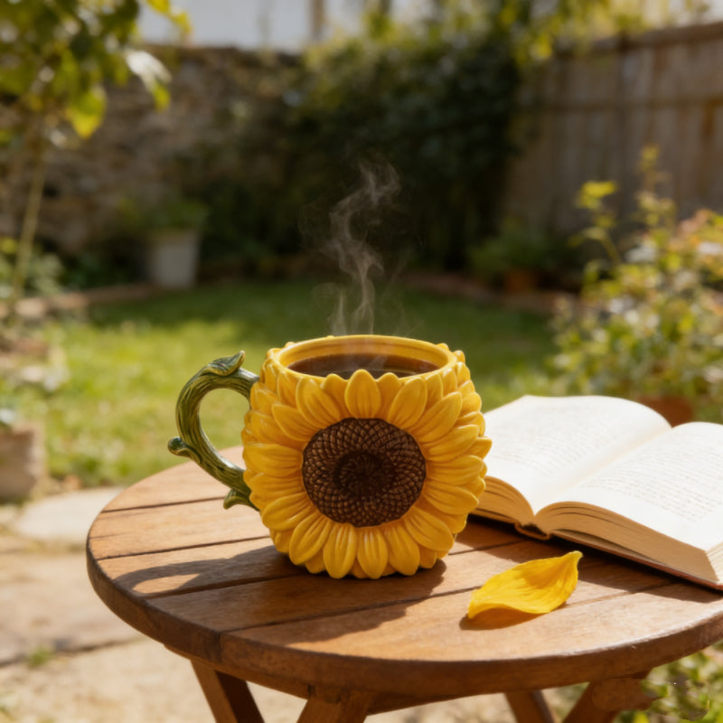 The Blooming Mug | 3D Floral Ceramic Cup – Drink. Decorate. Delight.