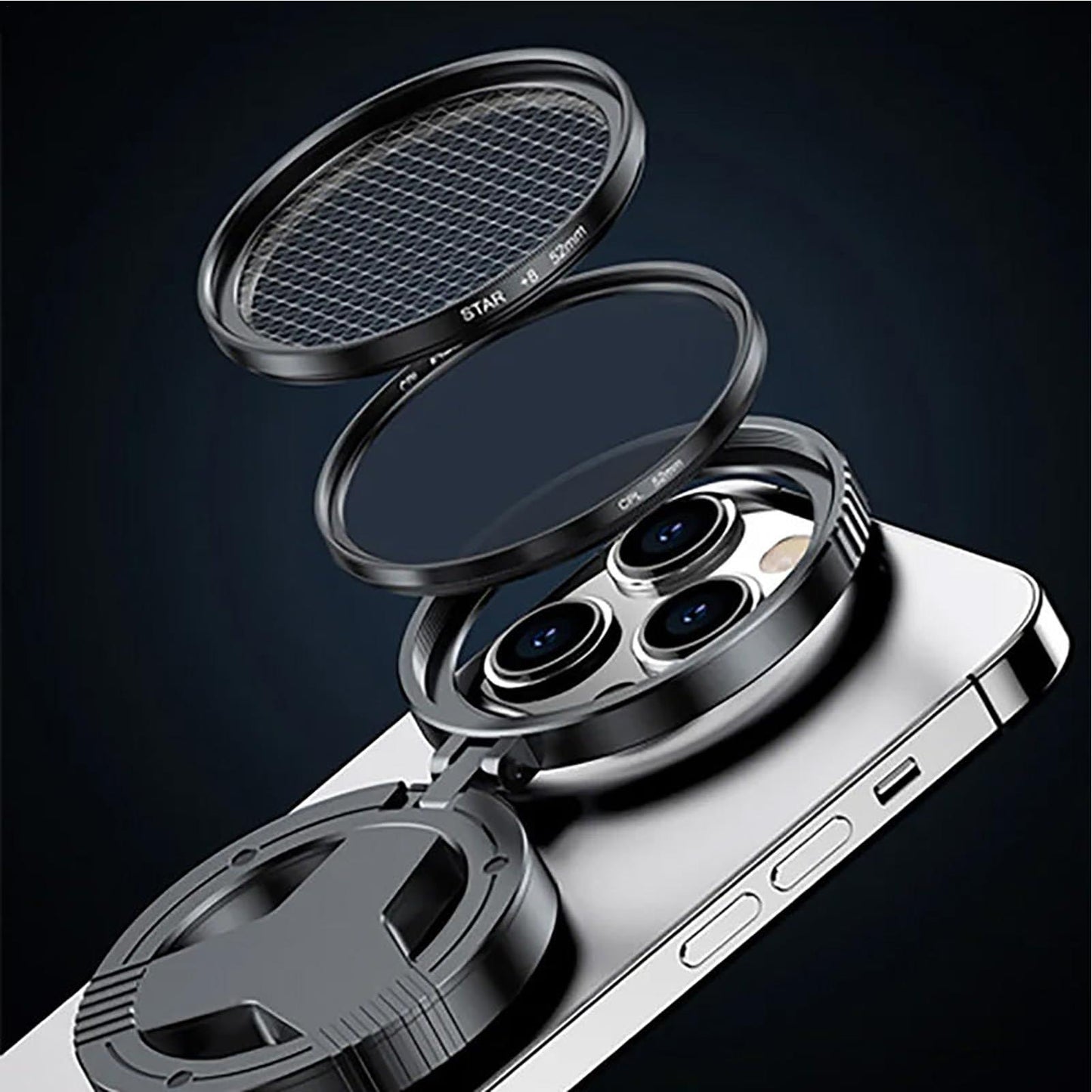 Magnetic Polarizing Filter / CPL Filter for Eliminating Reflections