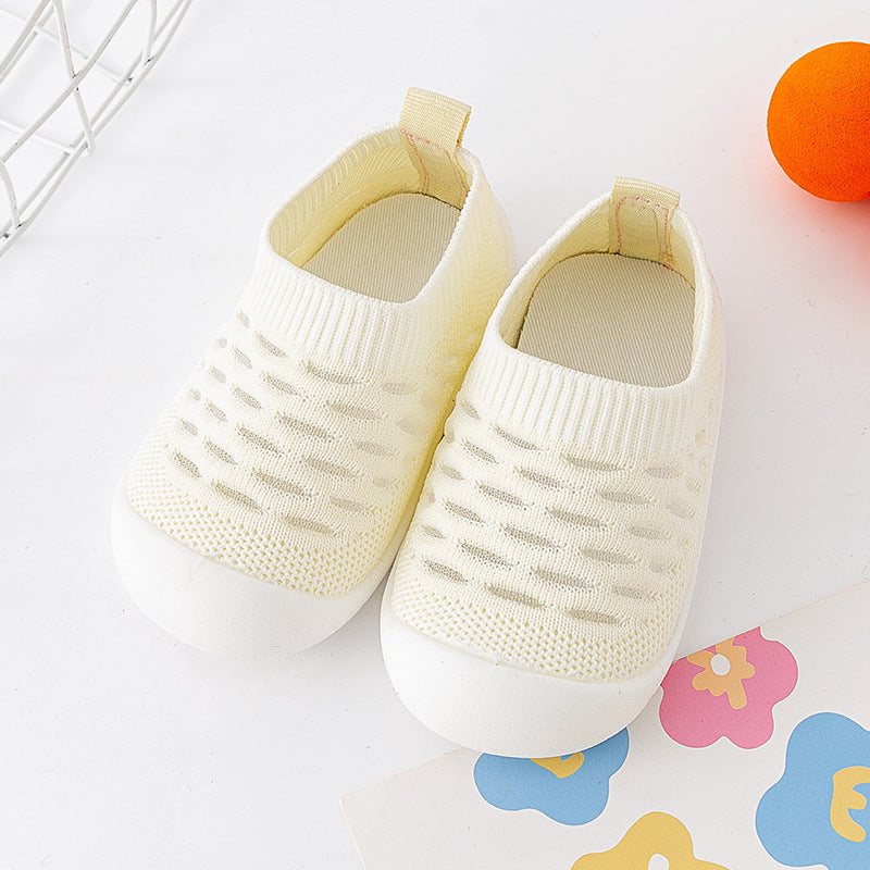Soft-soled Toddler Shoes / Breathable Fly-woven Indoor Shoes for 1-3 Years Old