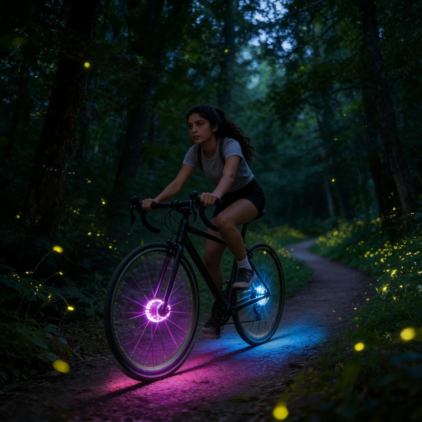 Night Rider LED Wheel Lights | Flashing Hub Lights for Bikes & Balance Bikes