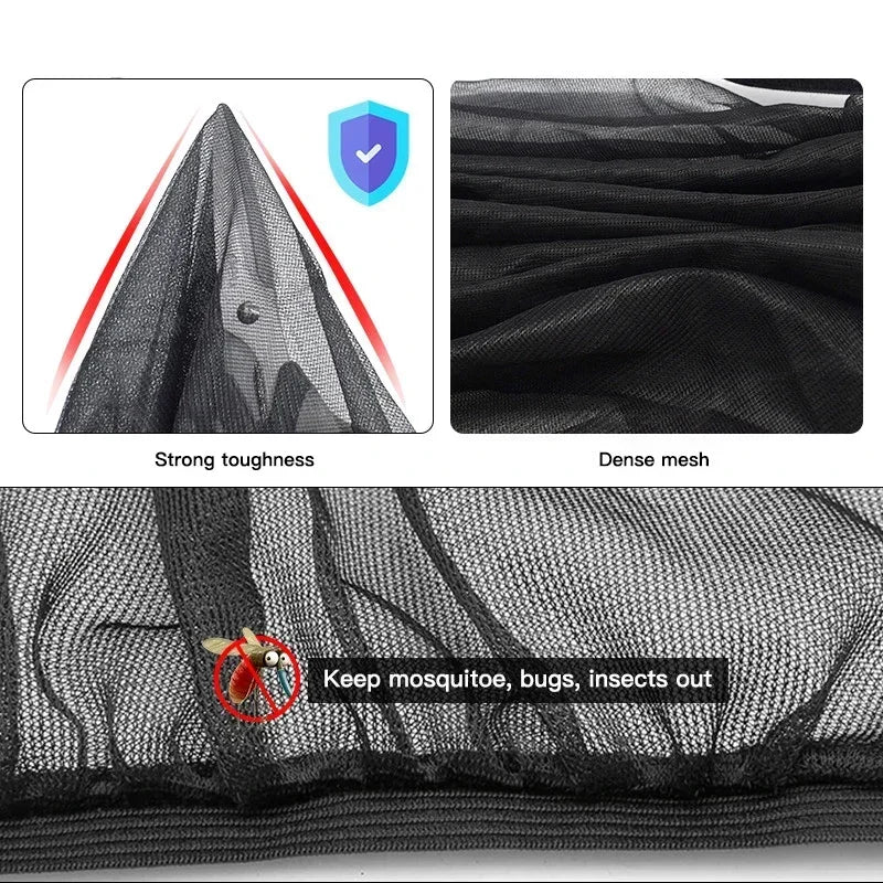 The Ultimate Car Window Screen | Mosquito Net + Sunshade + Privacy All in One