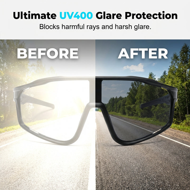 🌟New in 2026: Up to 50% off!🌟 Photochromic sports glasses for outdoor use