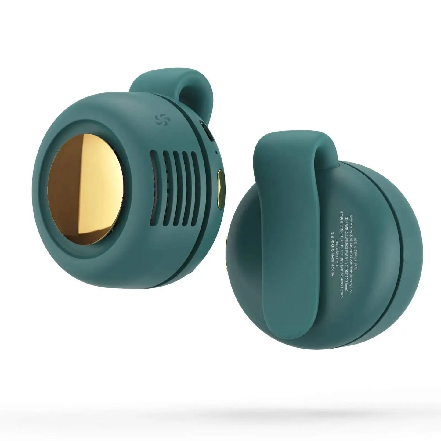 Small Portable Belt Fan / Bladeless Mini Fan with Clip Mount