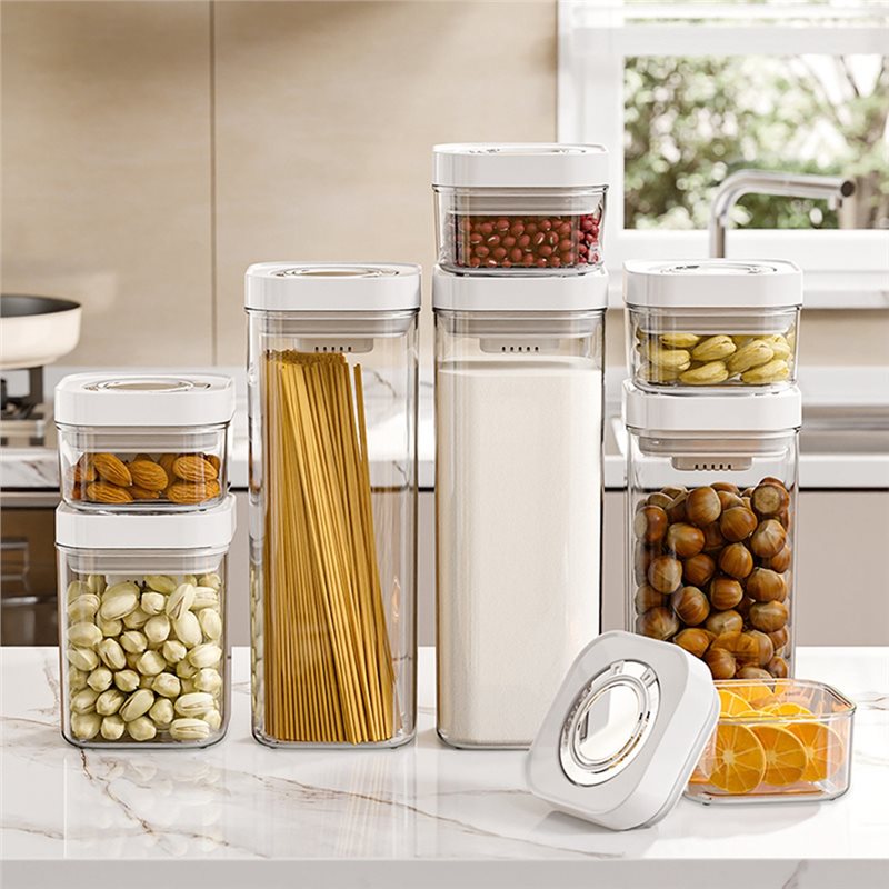 Sealed Storage Container with Pressure Lid / Food Grade Storage Jar for Flour and Grains