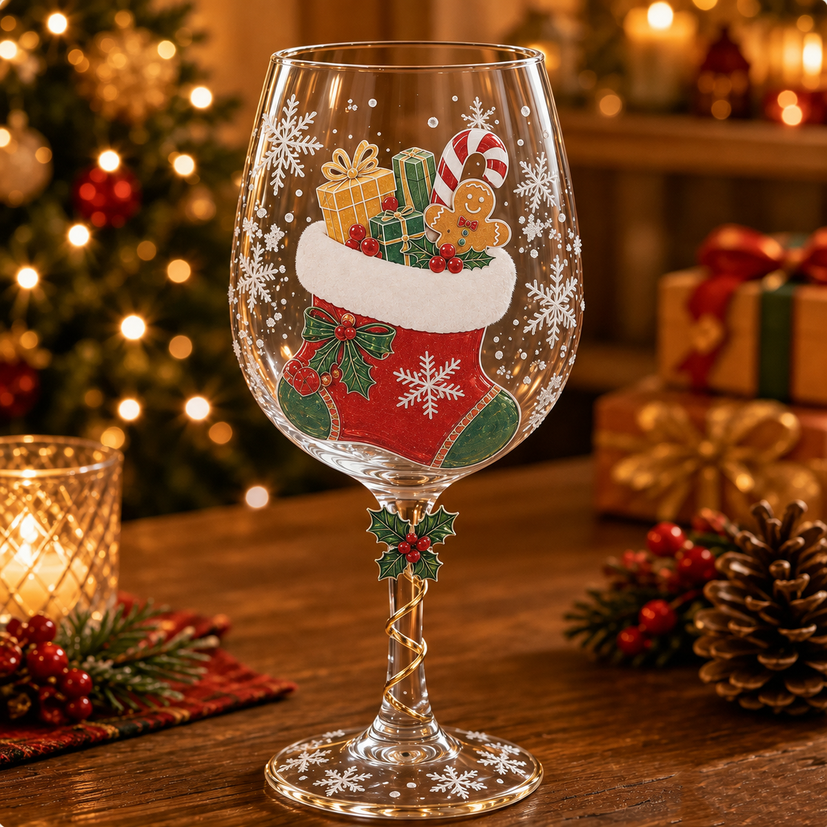 🔥🎁Christmas Wine Glass Collection Gift Box Set✨