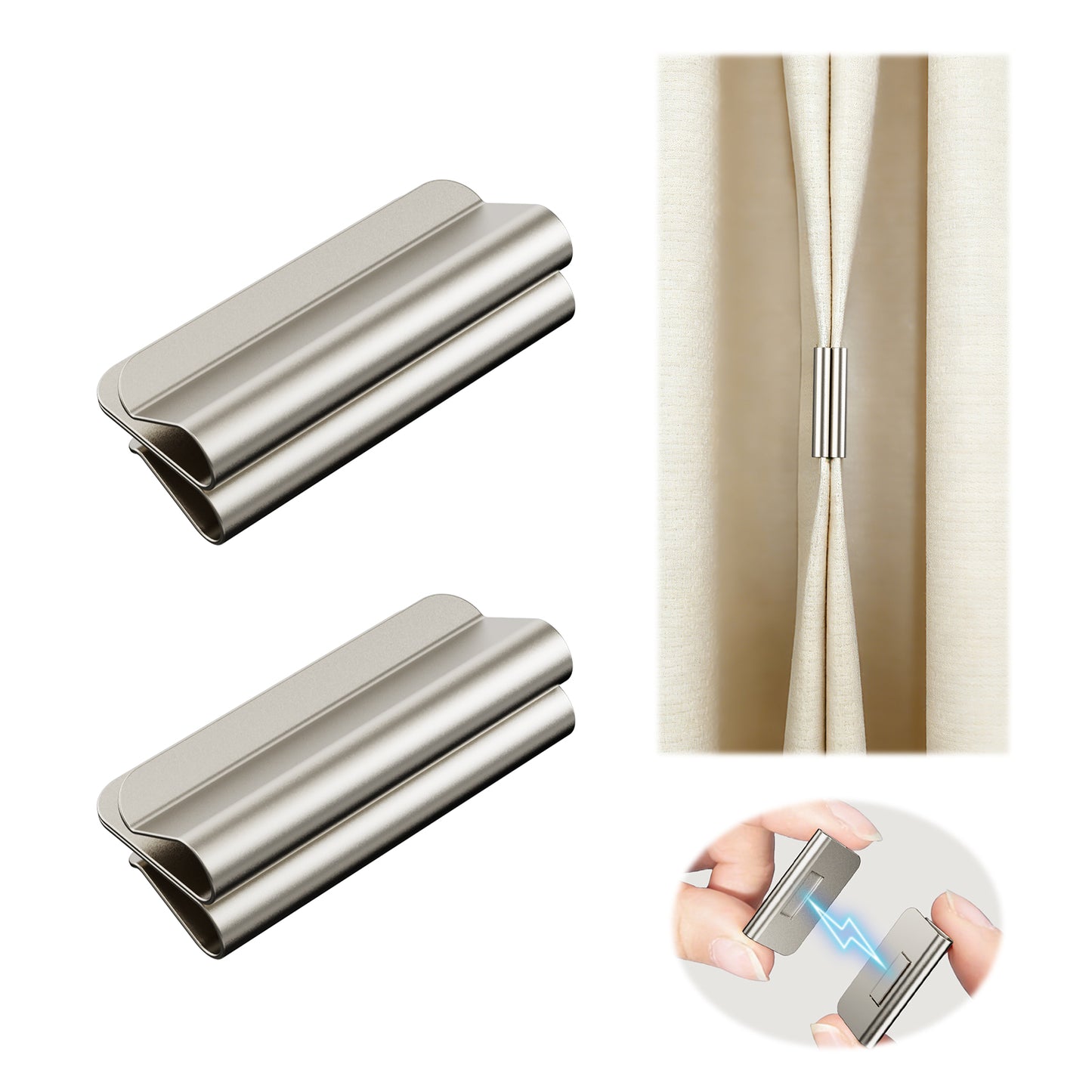 The Magnetic Curtain Seal | No-Drill, No-Sew Light Blocking Clips – Perfect for Bedrooms & Dorms