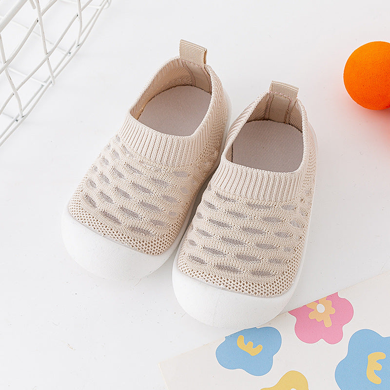 Soft-soled Toddler Shoes / Breathable Fly-woven Indoor Shoes for 1-3 Years Old