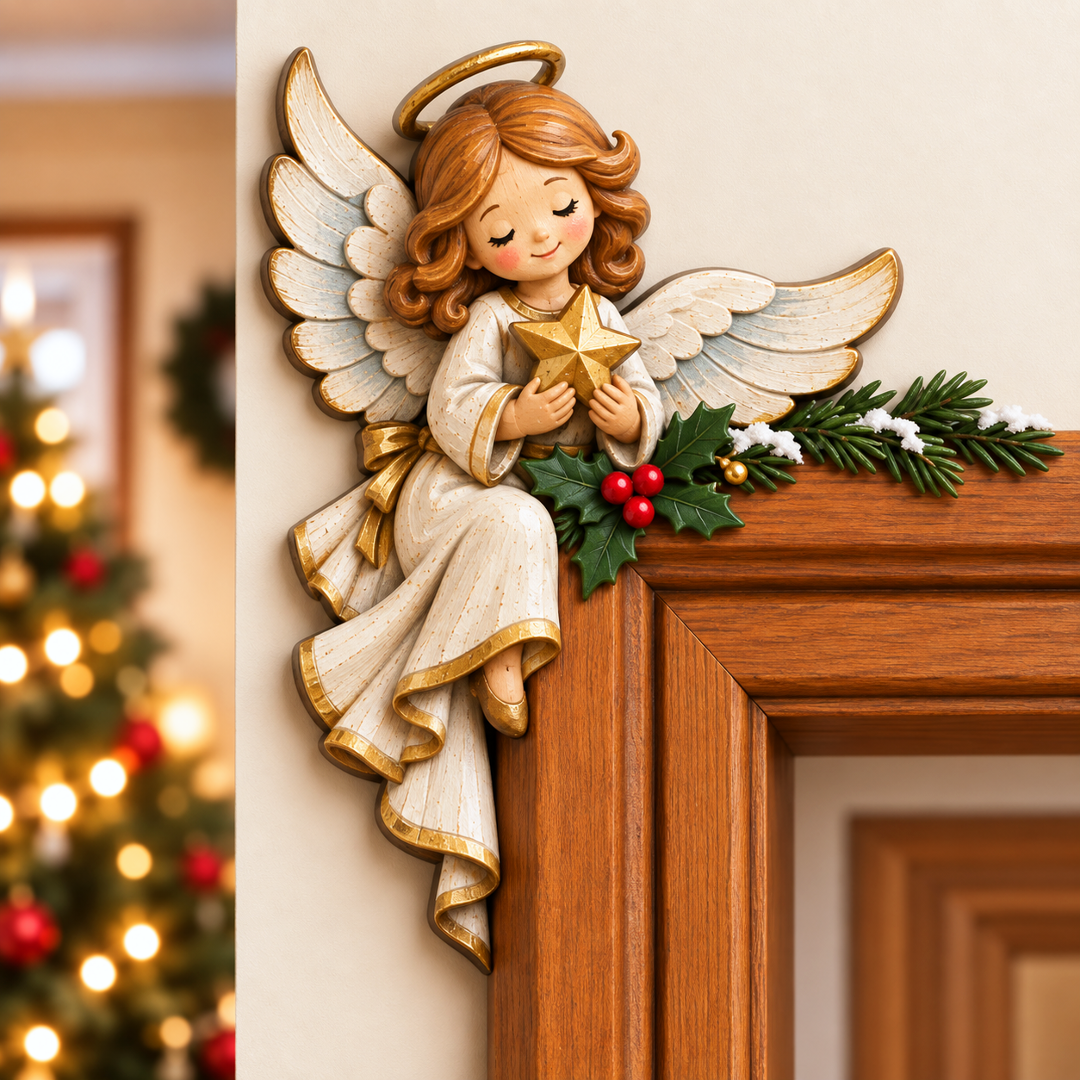 Christmas decoration for the corner of the door frame
