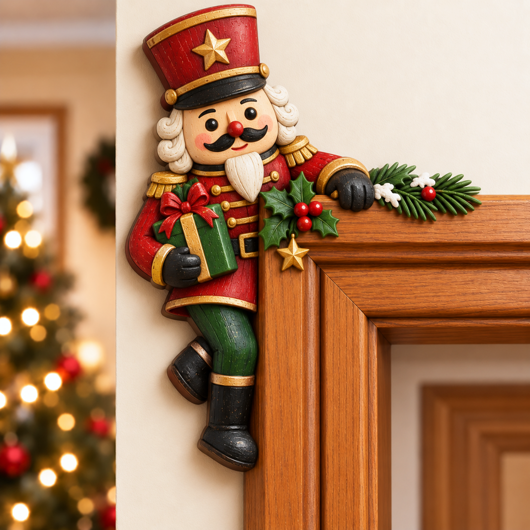 Christmas decoration for the corner of the door frame