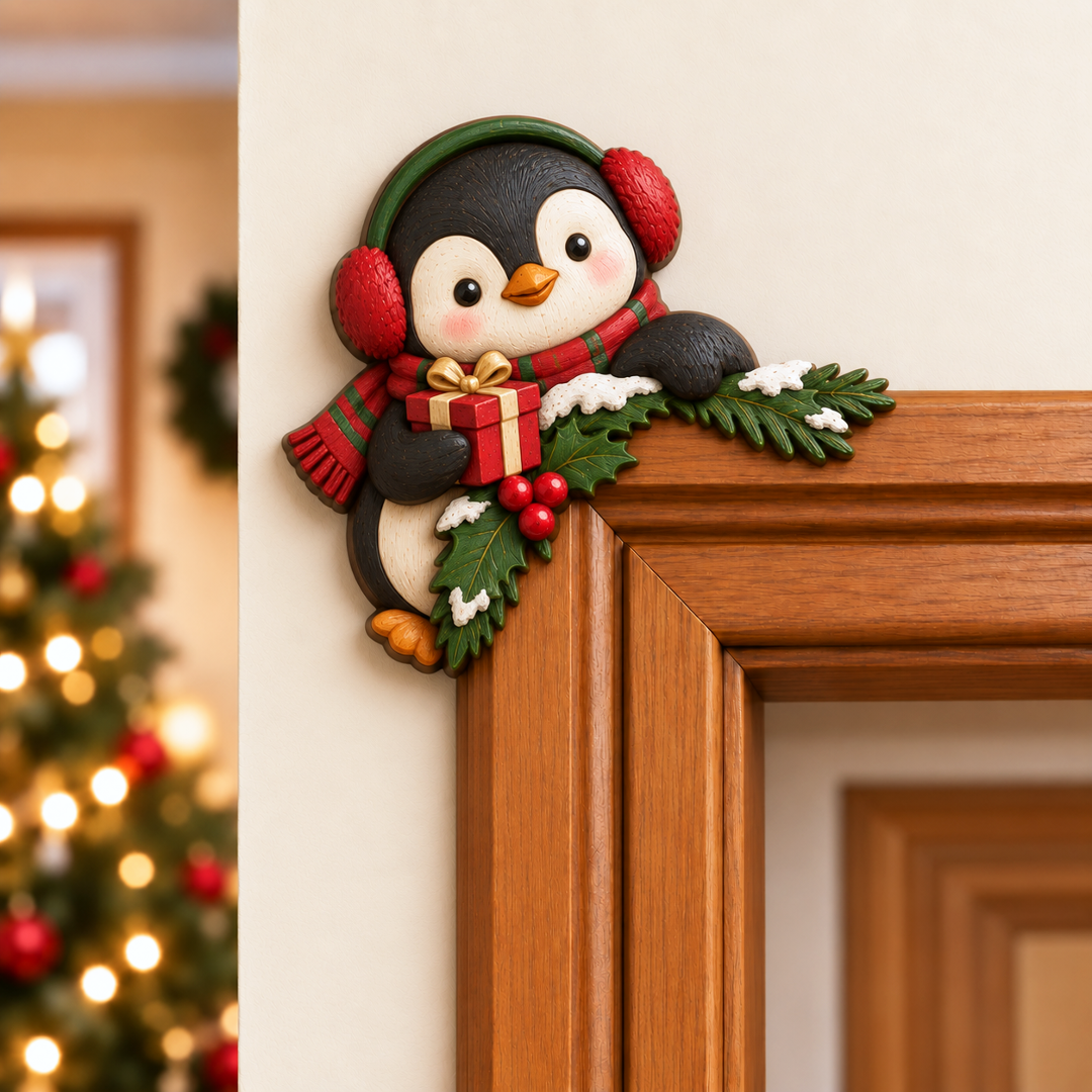 Christmas decoration for the corner of the door frame