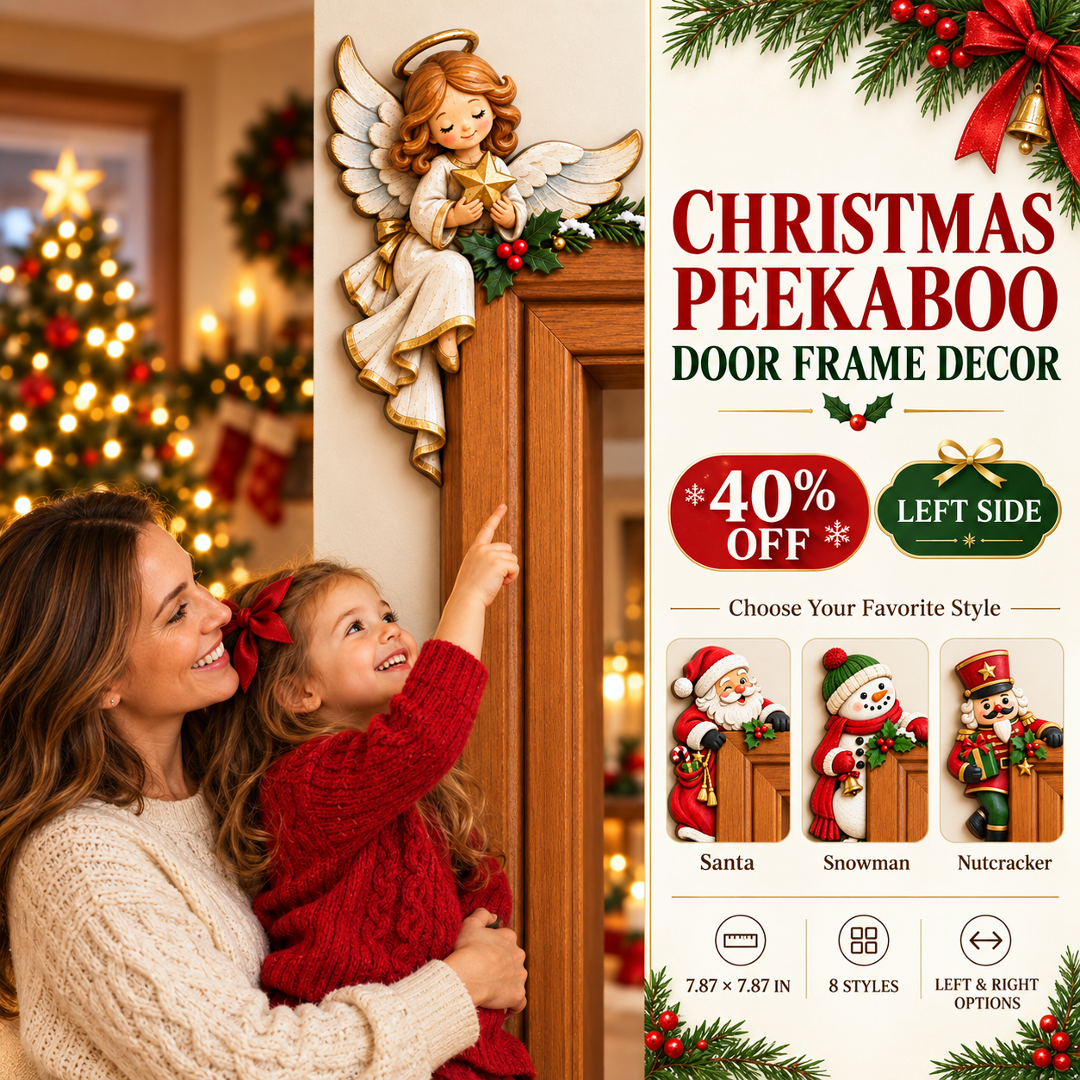 Christmas decoration for the corner of the door frame