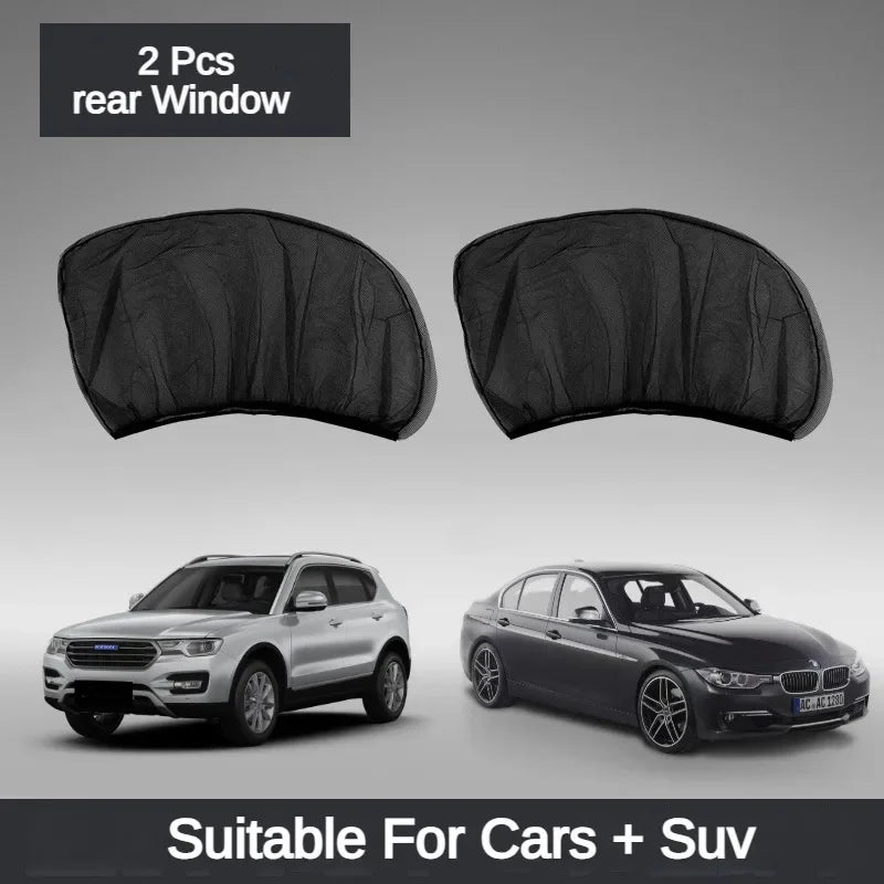 The Ultimate Car Window Screen | Mosquito Net + Sunshade + Privacy All in One