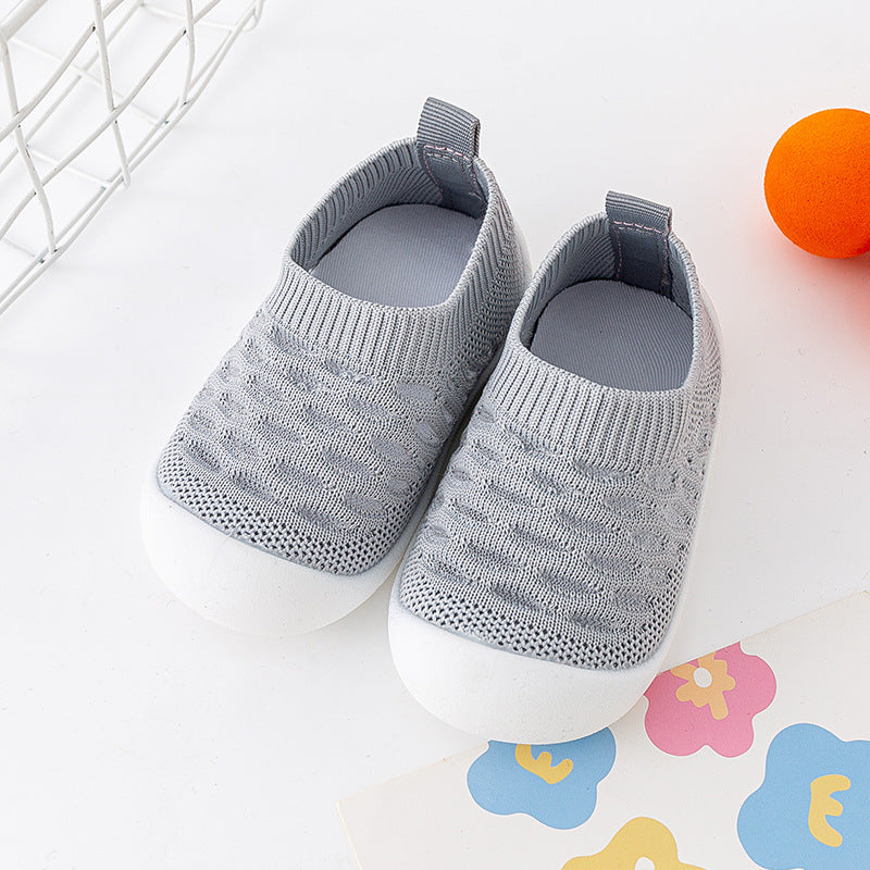 Soft-soled Toddler Shoes / Breathable Fly-woven Indoor Shoes for 1-3 Years Old