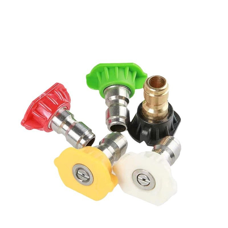 The 5-Color Nozzle Set | 1/4" Quick Connect – 0° to 65° for Pressure Washer, Car Wash, Deck Cleaning