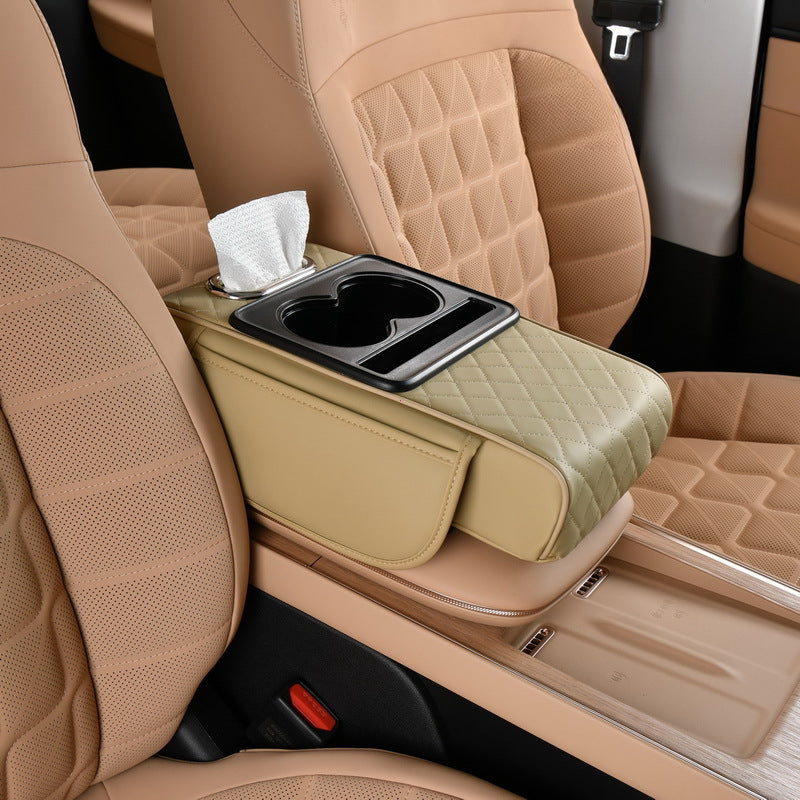 4-in-1 Multifunctional Car Center Console Insert / Armrest Riser Cushion and Storage Solution