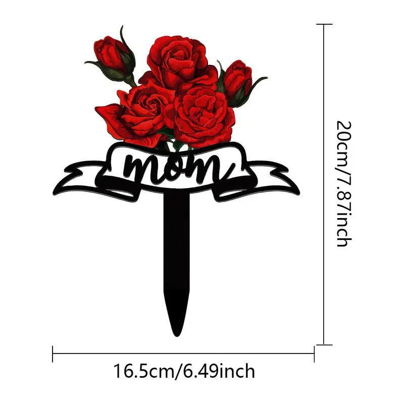The Forever Garden Stake | Acrylic Remembrance Plaque – For Mom, Dad, or Dear Pet