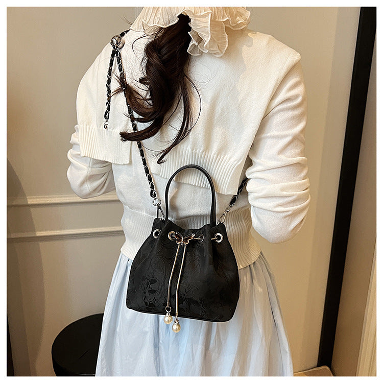 Niche-Design Water Bucket Bag / Chain Backpack for Women 2026