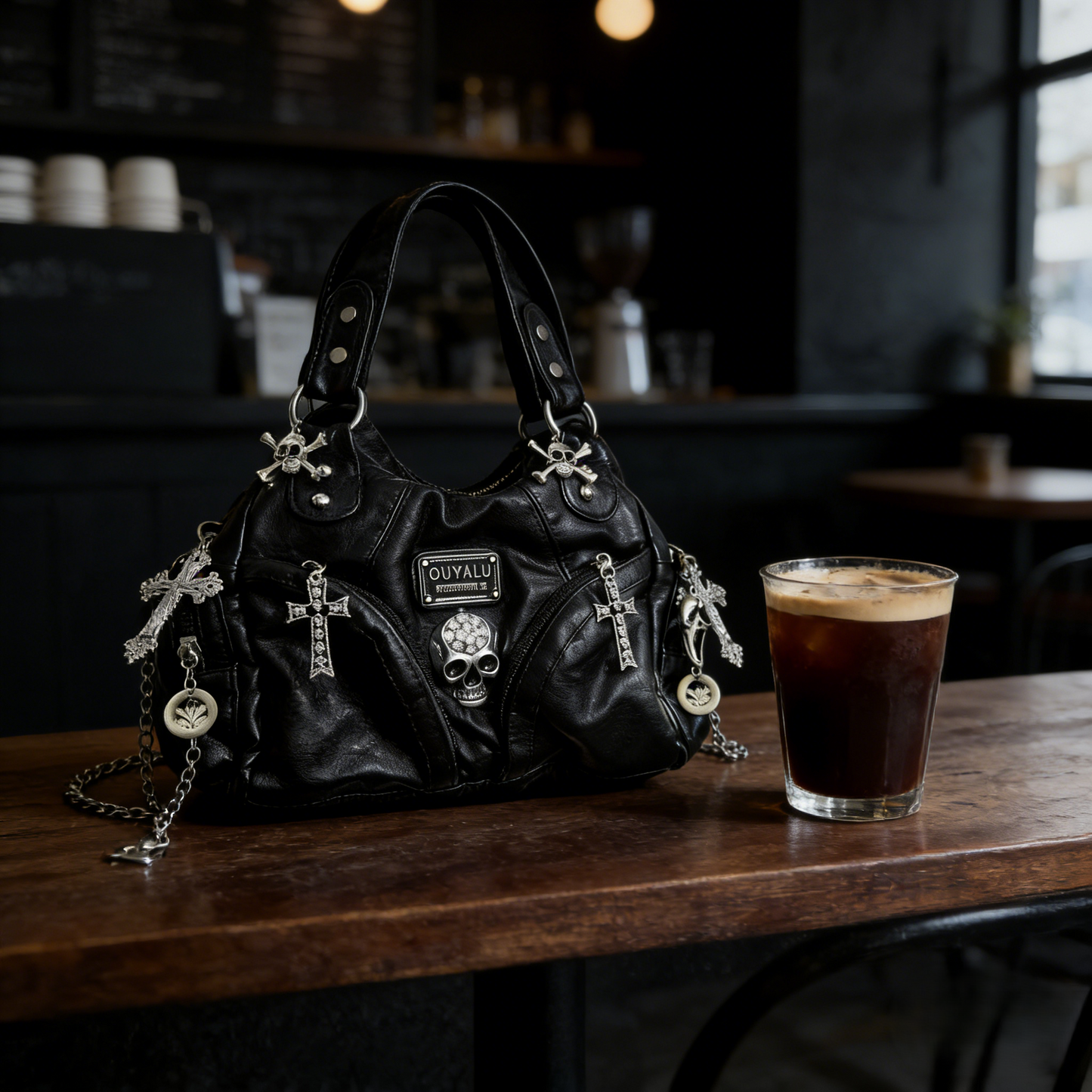 The Rebel Rider | Handcrafted Vintage Leather Goth Bag for Everyday Edge