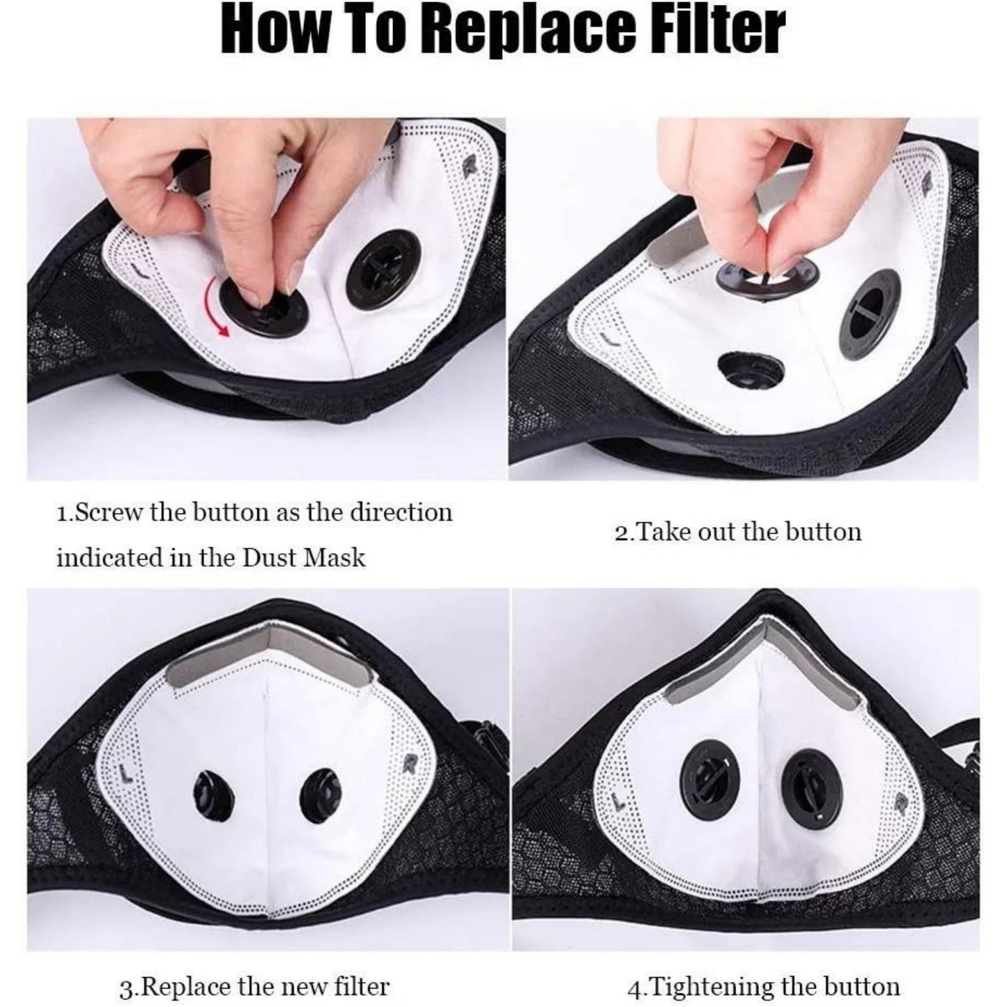 🔥 LAST DAY 50% OFF -- 💖 Reusable Dust Mask with Carbon Filter – Made for an Active Lifestyle