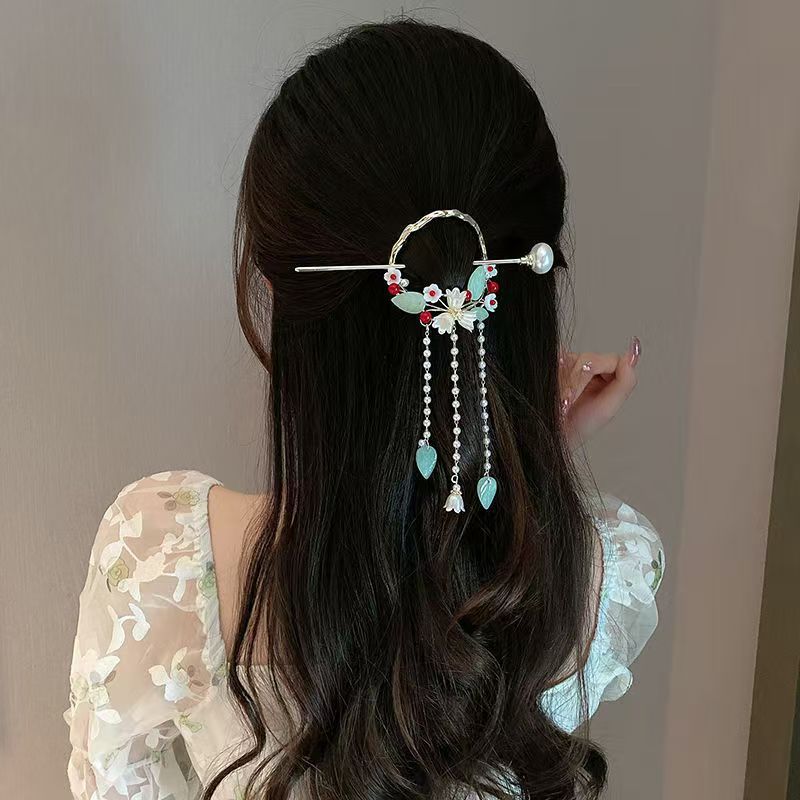New Style Lily of the Valley Tassel Hairpin – Elegant Hair Stick