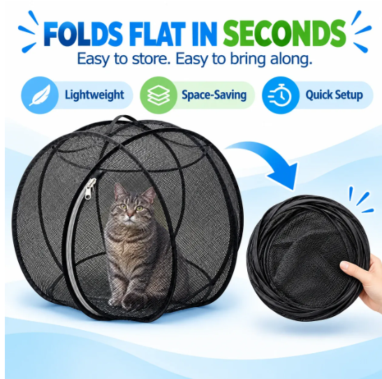 Rolling Cat Tent – Portable Panoramic Outdoor Enclosure & Rolling Cat Sphere