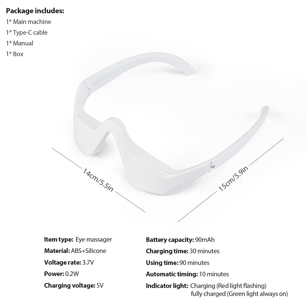 Microcurrent Eye Massager / EMS Red Light Eye Massager for Reducing Dark Circles and Enhancing Eye Aesthetics.