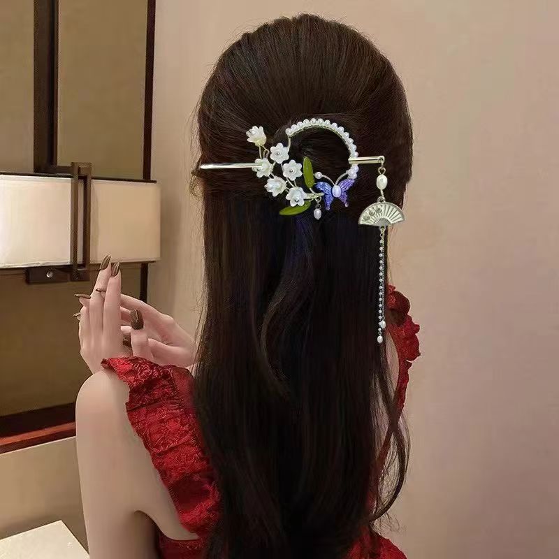 New Style Lily of the Valley Tassel Hairpin – Elegant Hair Stick